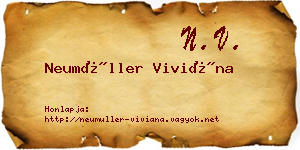 Neumüller Viviána névjegykártya
